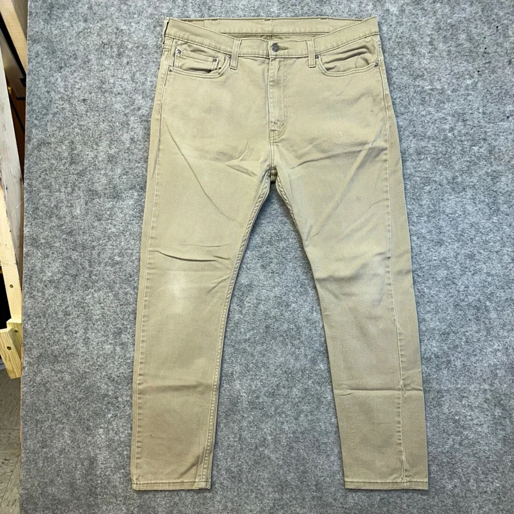 Lot of 4 Levi's Skinny Slim Jeans Mens 38x32 Black Blue Tan 510 511 Work Pants